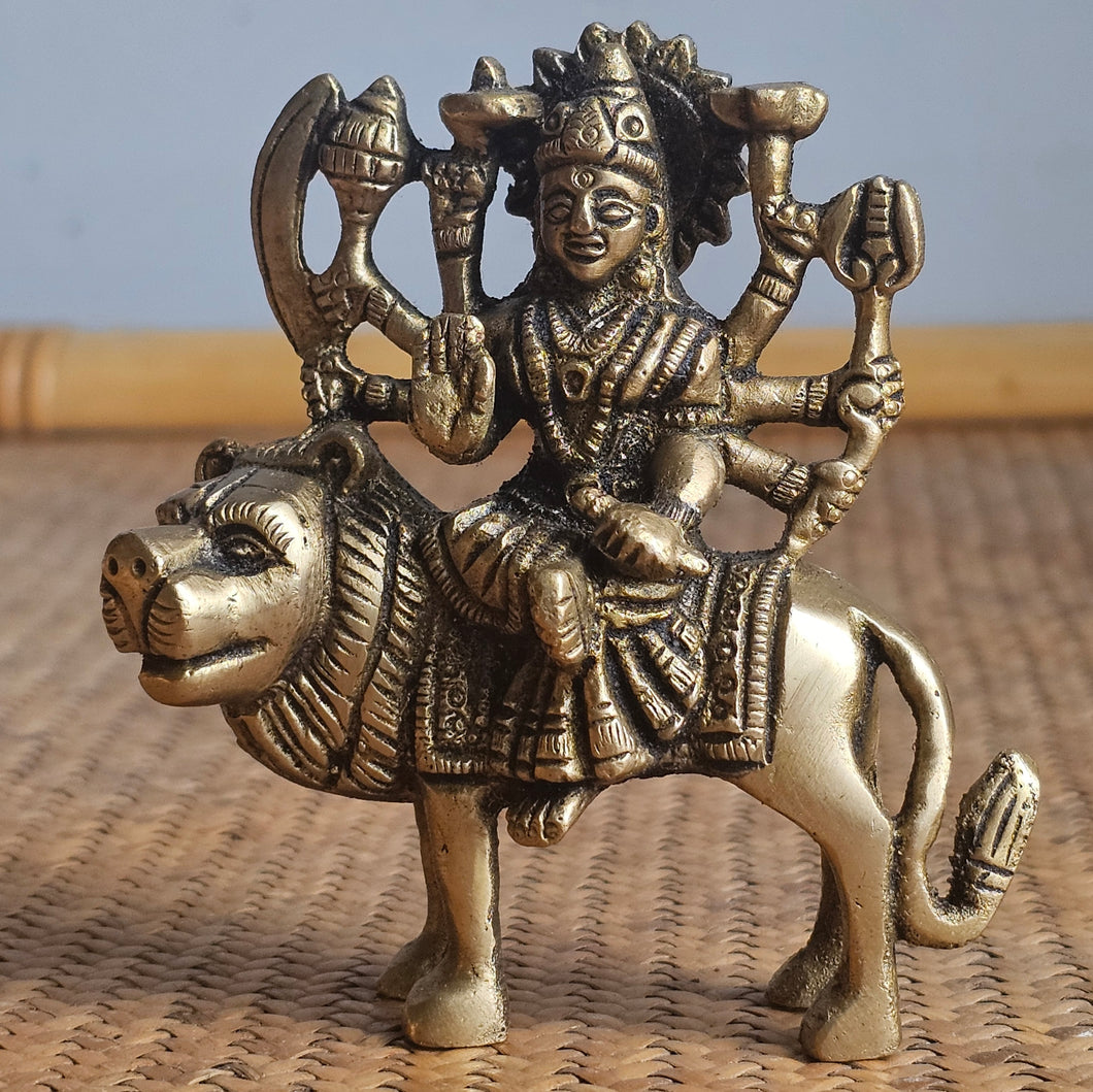 Durga Maa Brass Figure