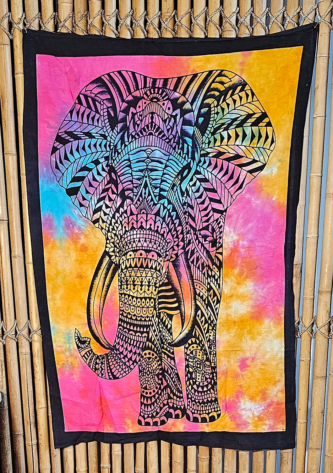 Multi-Colour Elephant Tapestry